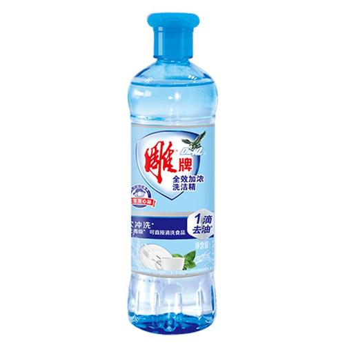 红柚遇上薄荷，去油更清新——雕牌食品用洗洁精1kg*2瓶实测